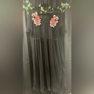 ☆ SHEER BLACK DRESS/COVER-UP ☆